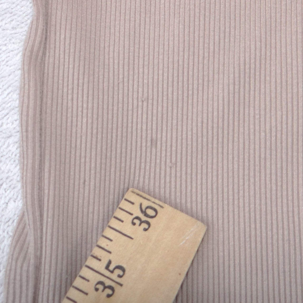 No Boundaries Ribbed Camisole Tank Top Tan Taupe Medium 7 9 Sleeveless Scoop3