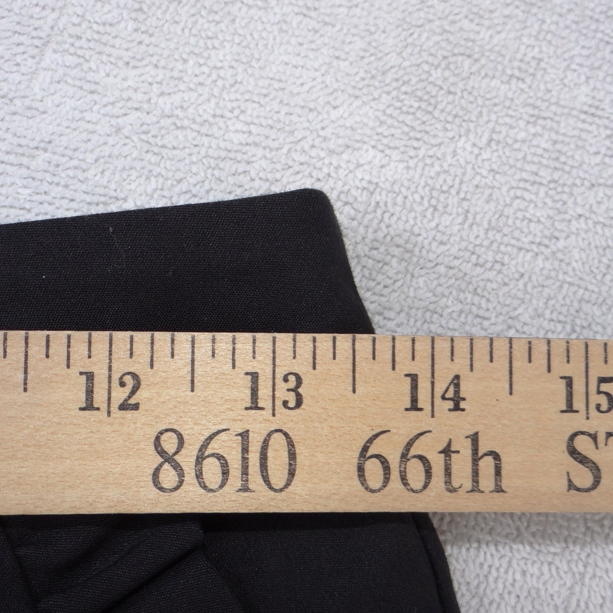 Forever 21 Womens Black Ruffle Pocket Mini Skirt Size 26 Solid A Line3
