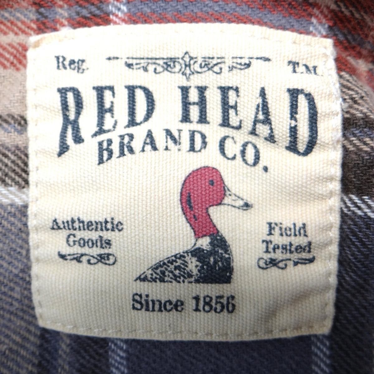 Red Head Brand Co Plaid Flannel Long Sleeve Button Up Shirt Men's Size Large