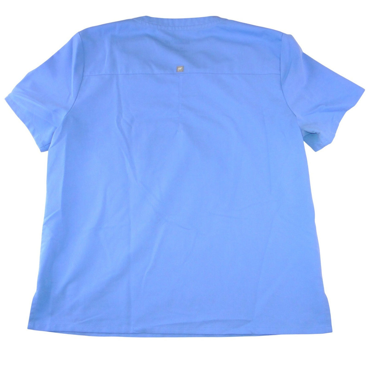 Fabletics Blue V-Neck Scrub Top Mens XL Short Sleeve Chest Pocket Performance2