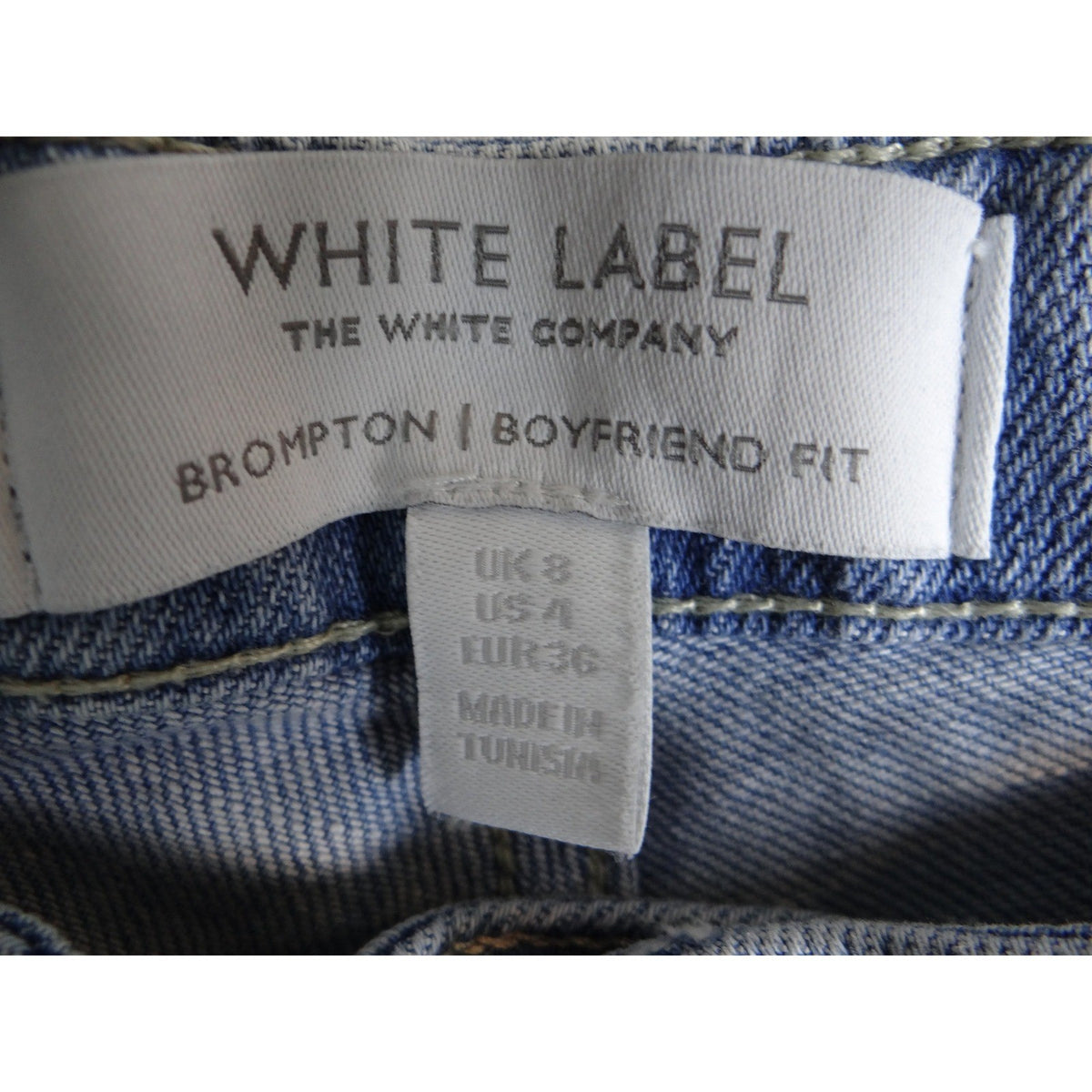 The White Company White Label Brompton Boyfriend Fit Jeans Light Wash Size 4
