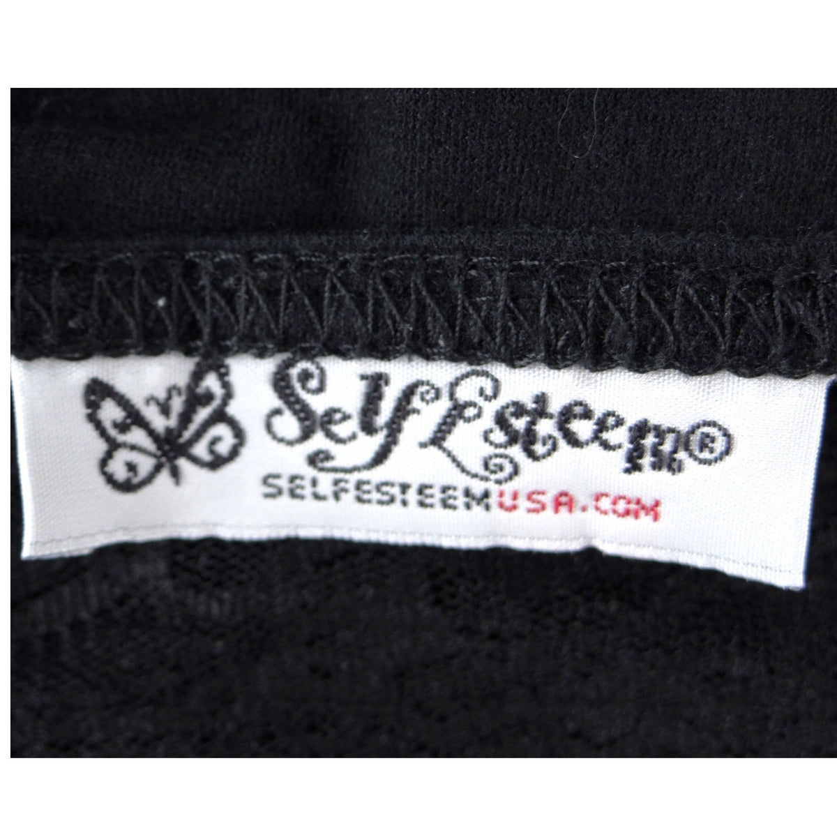 Self Esteem Womens Black Lace Trim Camisole V Neck Adjustable Straps Tank Top L2