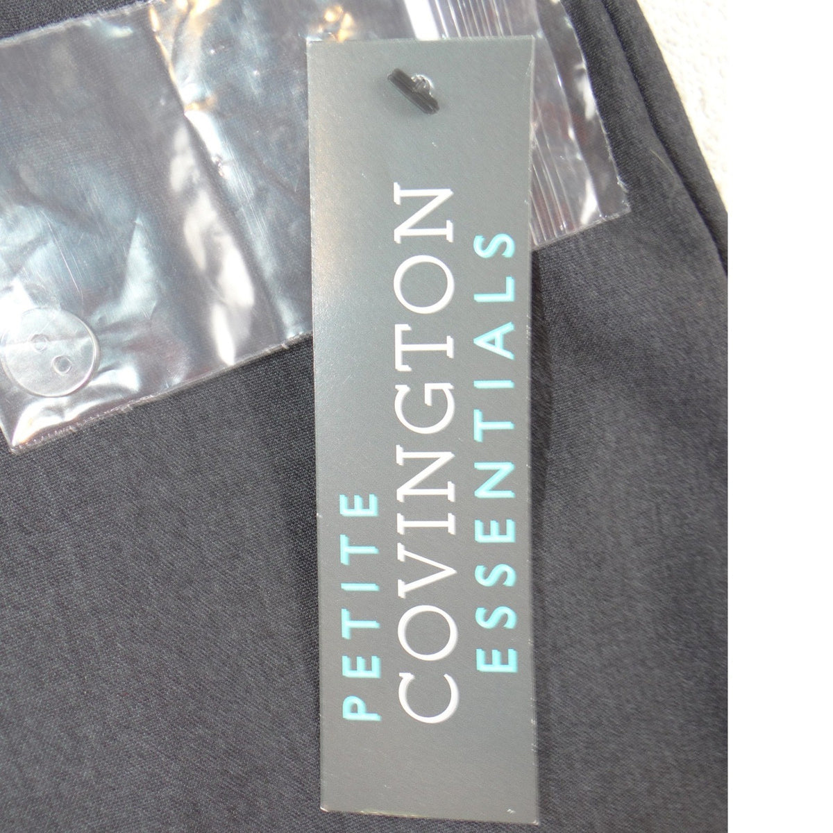 NWT Covington Essentials Petite Curvy Fit Wide Leg Dress Pants Gray 14P5