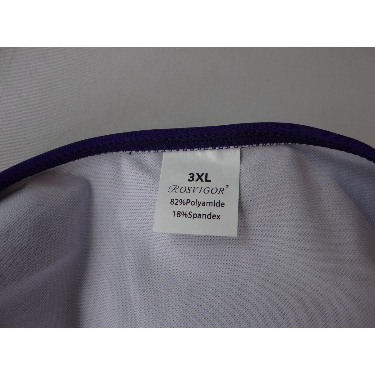 NWT Rosvigor Womens Plus Size 3XL Colorblock Bikini Set Purple Teal High Waist9
