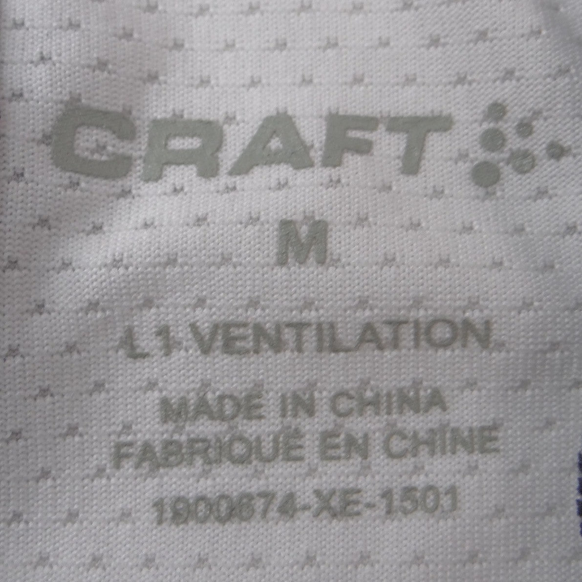 Craft Mens L1 Ventilation Cycling Jersey Black Red White Full Zip Size M 19008741