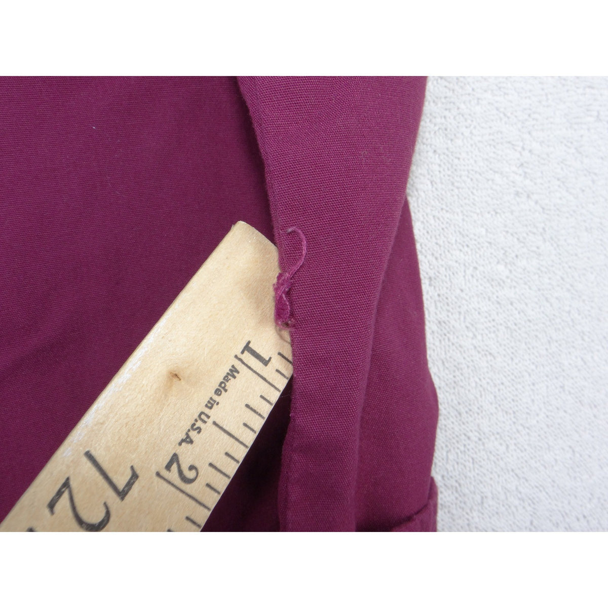 Butter-Soft Scrub Top Womens Small Burgundy V-Neck Short Sleeve Raglan Pockets5