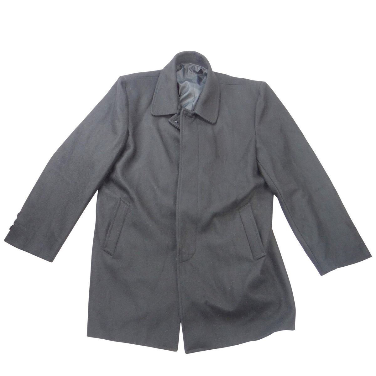 Dahongma Bigredhorse Mens Black Wool Blend Car Coat Overcoat Size XXXL 185/820