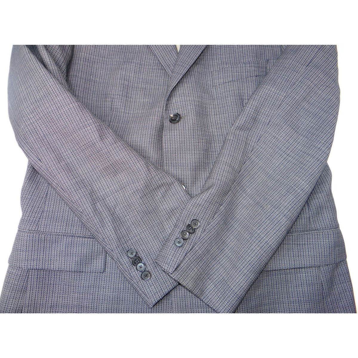 HUGO BOSS Men's Grey Check Wool Blend Blazer Sport Coat Size 42L1