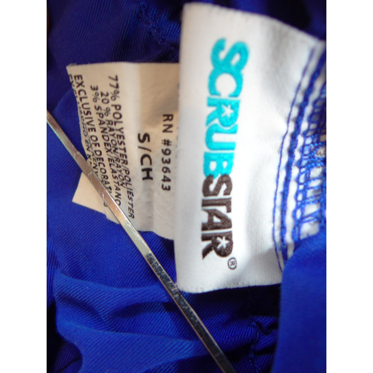 Scrubstar Women Royal Blue Jogger Scrub Pants Small S/CH Drawstring Stretch3