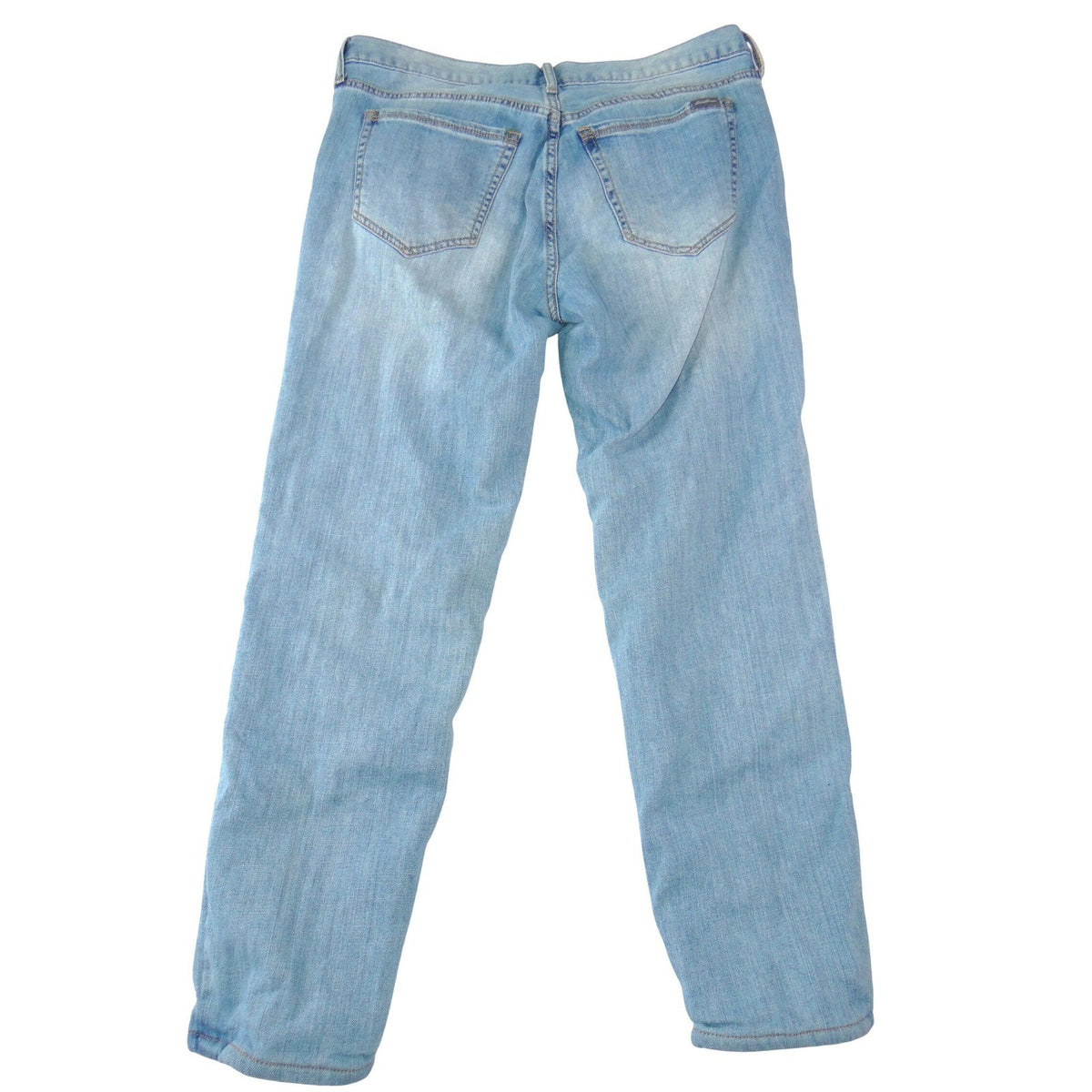 Eddie Bauer Womens P8 Light Wash Flannel Lined Boyfriend Relaxed Jeans3