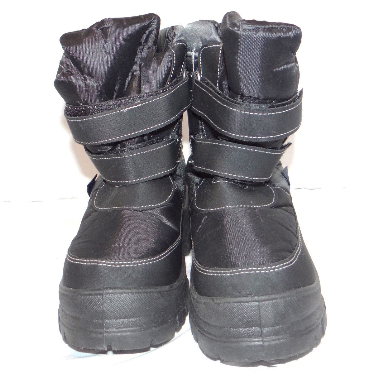 Storm Kidz Black Snow Boots Big Kid 3 Double Strap Platform Winter Shoes3