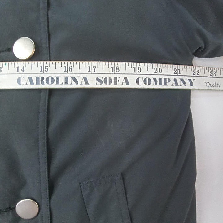 Classic Double Breasted Trench Coat Black Long Sleeve Belted Collar3