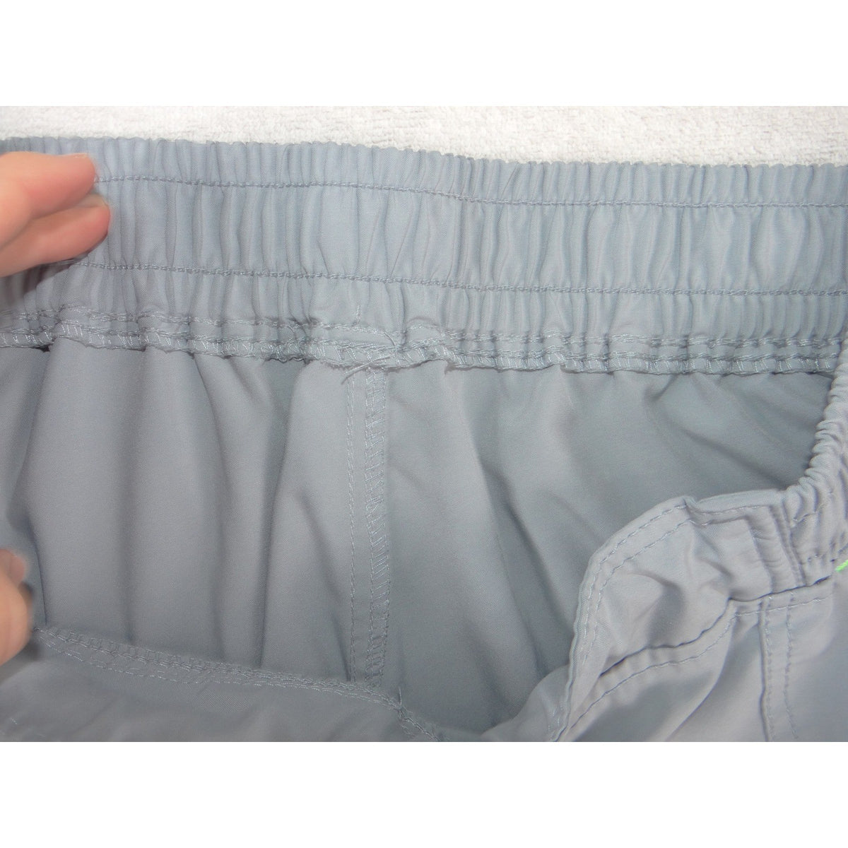 Gray Scrub Pants Elastic Drawstring Waist Cargo Pockets Medical Uniform4