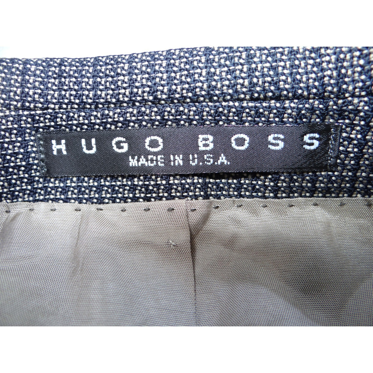 HUGO BOSS Men's Grey Check Wool Blend Blazer Sport Coat Size 42L5