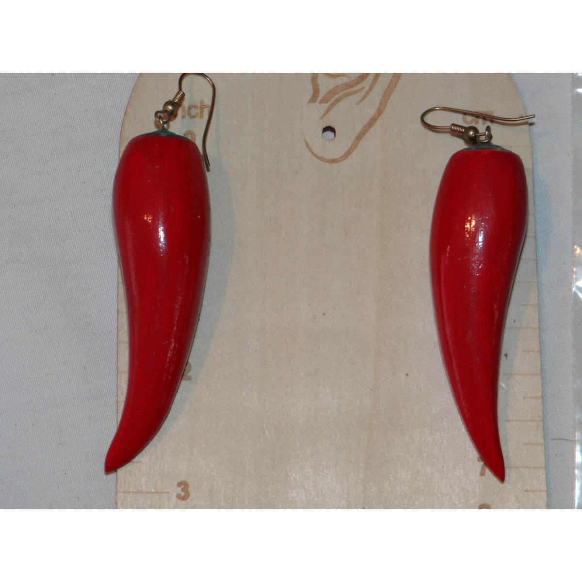 Red Chili Pepper Dangle Earrings Fun Novelty Food Jewelry