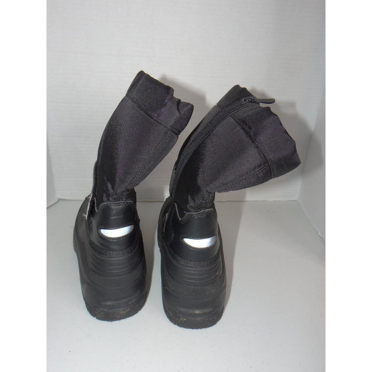 Dream Pairs Kids Black Insulated Waterproof Snow Boots Faux Fur Lined Size 36
